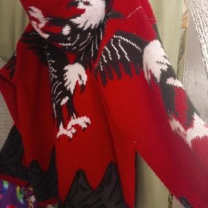 Alpaca wool zip up hooded jacket hoodie